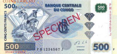Новости 2017 года, пополняемая - congo_democratic_republic_bcc_500_francs_2013.06.30_b317ds_p96s_ph_1234567_j_0002_f