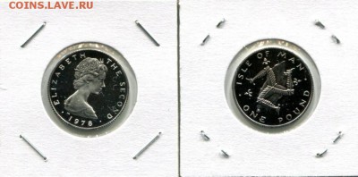 Остров Мэн, 1 фунт 1978 до 26.06.17 22-00 мск - IoM 1P 1978