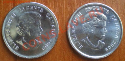 Канада 25 центов юбилейные, 2 шт. До 26.02.11 г. 23.00 мск. - квотерыаверс