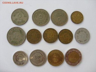 Египет 13 монет. - Аук Египет 13 шт - 1.JPG
