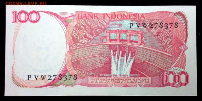 Индонезия 100 рупий 1984 unc до 02.07.17. 22:00 мск - 1