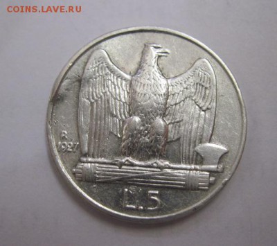 5 лир Италия 1927   до 28.06.17 - IMG_1748.JPG