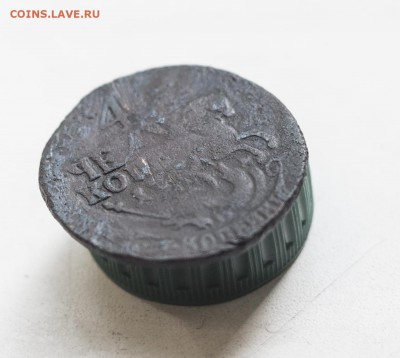 Две копейки 1764 года, перечекан, два "Георгия" - 2 коп