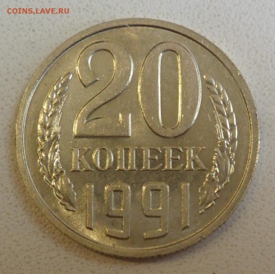 20 копеек 1991 г. без буквы с остью, штемпельный блеск - SAM_5996.JPG