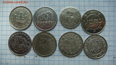 Иностранные игровые  жетоны лот 8 штук до 19-00 29.06.17 - DSC04052.JPG