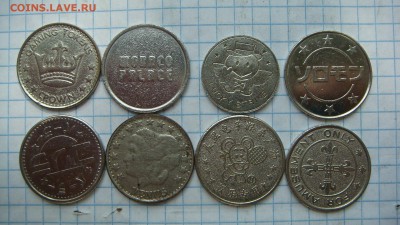 Иностранные игровые  жетоны лот 8 штук до 19-00 29.06.17 - DSC04050.JPG