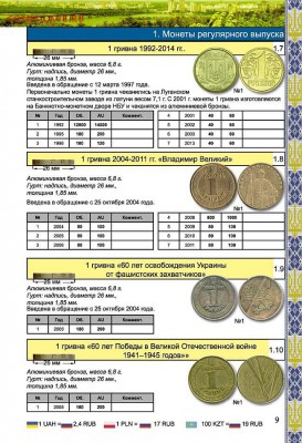 КАТАЛОГ МОНЕТ УКРАИНЫ 1992-2016 гг. НОВИНКА! - 236