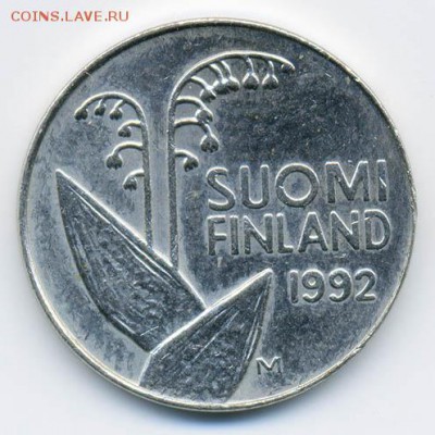 Финляндия 10 пенни 1992 - аверс - Финляндия_10пенни-1992_А