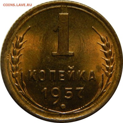 1 копейка 1957, яркая штемпельная, до 30 июея 23-00 - DSCN1915.JPG