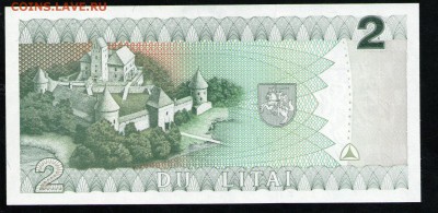 ЛИТВА 2 ЛИТА 1993 UNC - 10 001