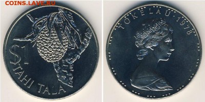 Крона Шайба Токелау 1$ тала 1978 - krona_shajba_tokelau_1_tala