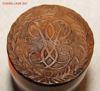 2 копейки 1761 R4,Номинал сверху - 1