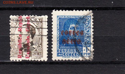 Испания 2марки надпечатки - 656