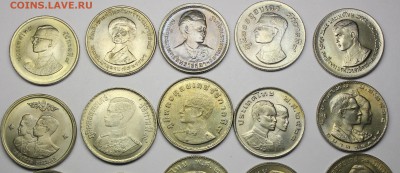 1 Бат Таиланд - 20 разных монет - Таиланд 1.JPG