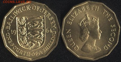 4 шиллинга 1964 до 22:00мск 08.07.17 - Джерси 1-4 шиллинга 1964