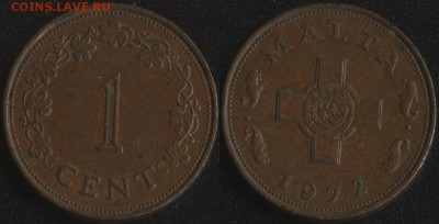 Мальта 1 цент 1972 до 22:00мск 08.07.17 - Мальта 1 цент 1972