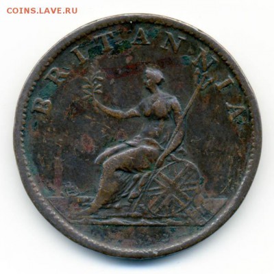 2 пенни 1807 - реверс - Британия_1807-полпенни_Р