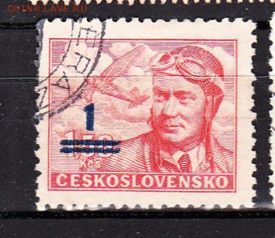 Чехословакия 1949 авиация 1м надпечатка 1 - 688