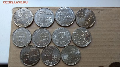 Португалия Юбилейные 200 и 100 эскудо 11 штук фикс до 06.07 - IMG_20170704_153414252
