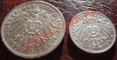 5 и 2 марки 1901.Пруссия 200 лет королевству. - прус1
