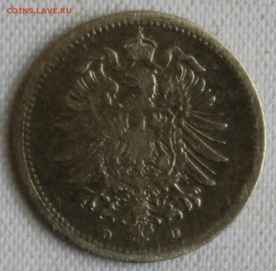 С 1 РУБ. ГЕРМАНИЯ 20 пфеннигов 1875г."D" до 11.07 в 22-00 - IMG_7601.JPG