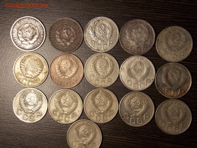Погодовка 20 коп до 1958г. 16шт. - DSCN5477.JPG