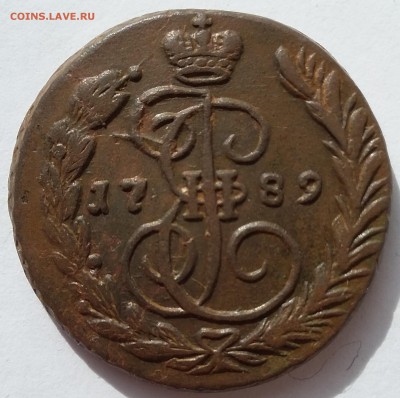 1 копейка 1789 года ЕМ.  До 11.07. в 22-30 МСК - 89 1
