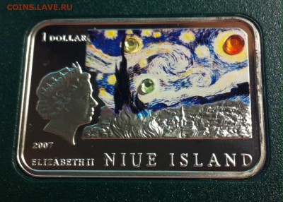 1 доллар Ниуэ , 2007г. Ван Гог , до 13.07.17г. - G3