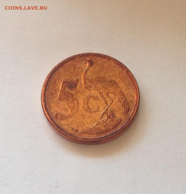 5 центов ЮАР , 2008г. , AU , до 13.07.17г. - юар-5-3