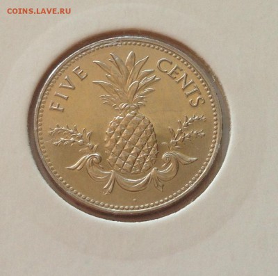 5 центов Багамы 2005г. , UNC , до 13.07.17г. - Багамы 5 ц