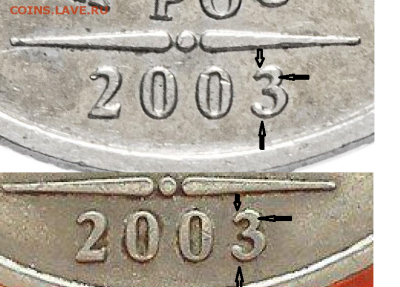 2 рубля 2003 СПМД. Определение подлинности - Безымянный
