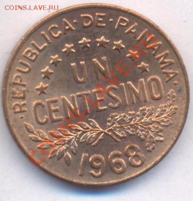 Панама 1 центесимо.1968 г. До 26.02.11 г. 20-00 МСК. - Панама.1