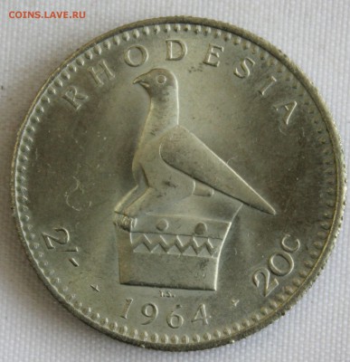 С 1 РУБ. БРИТ.РОДЕЗИЯ 2 шиллинга 1964г. UNC до 14.07. в 22 - IMG_7755.JPG