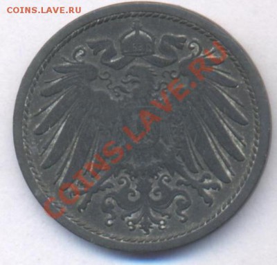 Германия 10 пфеннингов.1917 г. До 26.02.11 г. 20-00 МСК. - Германия.1