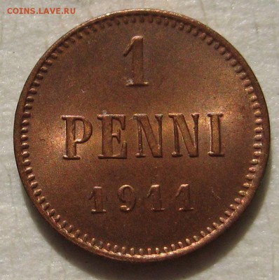1 пенни 1911г. UNC - 1п-1512-р