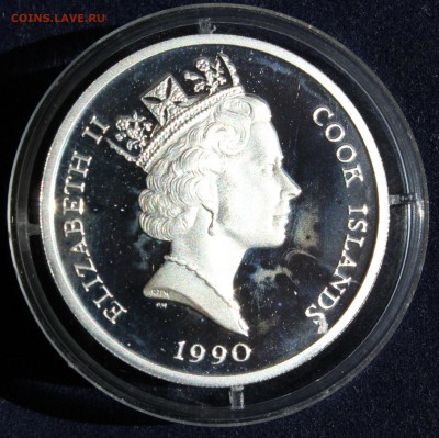 С 1РУБ. ОСТРОВА КУКА 10 доллалов 1990г. КОРАБЛЬ ПРУФ до 15.7 - IMG_6313.JPG