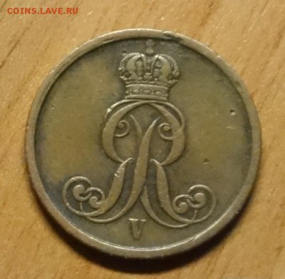 2 пфеннига 1854 Ганновер до 11.07.17 в 22:00 - ge4