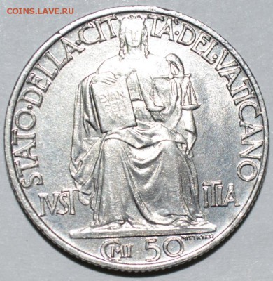 Ватикан 50 Чентезимо 1942г. с 100р. до 13.07.17г 22:00 МСК - DSC_0002.JPG