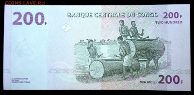 Конго 200 франков 2007 unc до 17.07.17. 22:00 мск - 1