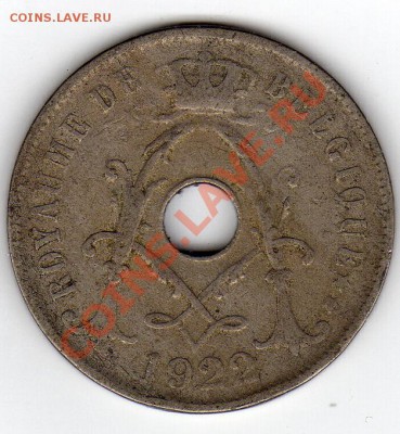 БЕЛЬГИЯ 25 САНТИМОВ 1922 ДО 28.02.11 В 22.00МСК - img240