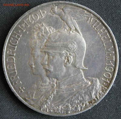 С 1 РУБ. ПРУССИЯ 5 марк 1901г. 200-лет ДИНАСТИИ UNC до 18.07 - IMG_7482.JPG