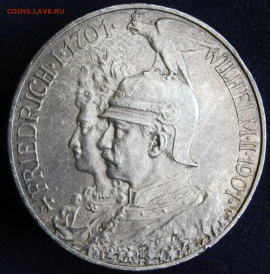 С 1 РУБ. ПРУССИЯ 5 марк 1901г. 200-лет ДИНАСТИИ UNC до 18.07 - IMG_6588.JPG
