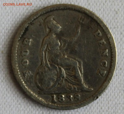С 1 РУБ. БРИТАНИЯ 4 пенса 1838г. ВИКТОРИЯ до 18.7 в 22-00 - IMG_7633.JPG