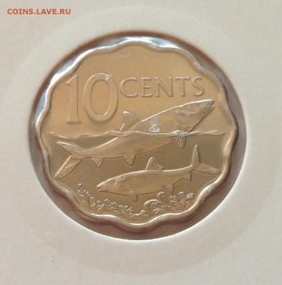 10 центов Багамы 2007г. , UNC , до 20.07.17г. - Багамы 10 ц