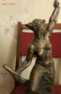 Бронзовая скульптура по сюжету Эжена Делакруа,начало XX века - P70519-073304(1)