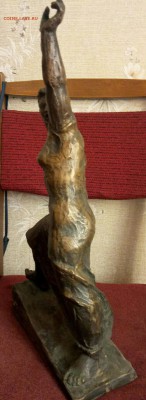 Бронзовая скульптура по сюжету Эжена Делакруа,начало XX века - P70519-073239(1)