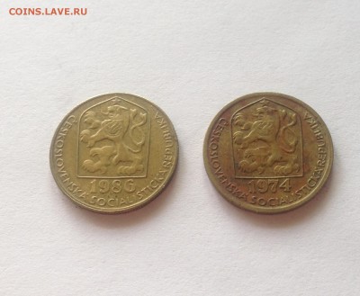 20 геллеров 1974, 1986г. Чехословакия , до 20.07.17г. - чехословакия 20-1