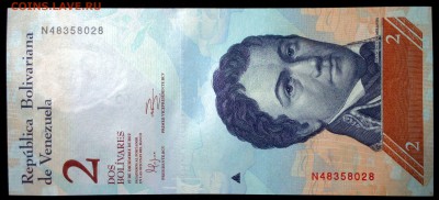 Венесуэла 2 боливара 2012 unc до 22.07.17. 22:00 мск - 2
