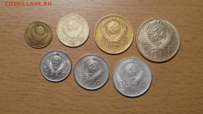годовой комплект 1957г - 1,2,3,5,10,15,20коп до 21.07 блиц - 1957 годовой 5 2