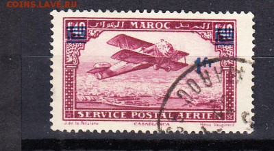Колонии Фр Марокко 1930 1м надпечатка 1фр - 759